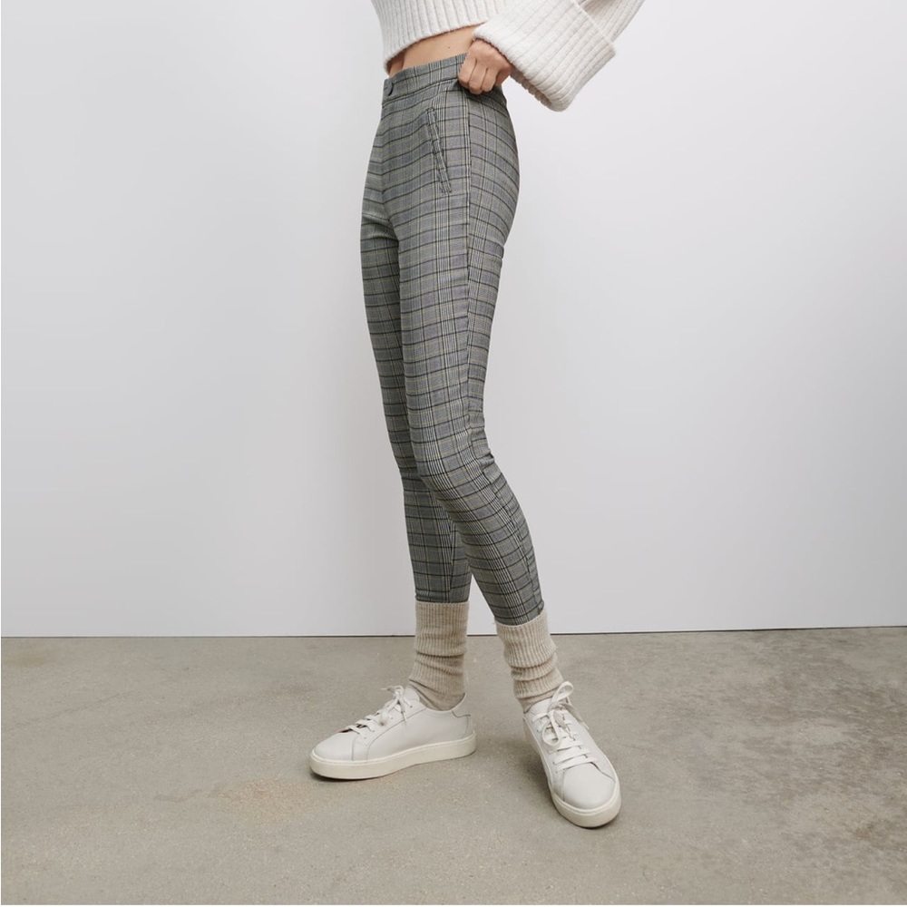 Zara medium gray plaid legging